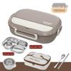 Microwave-Safe 304 Stainless Steel Lunch Box with Lid for Students