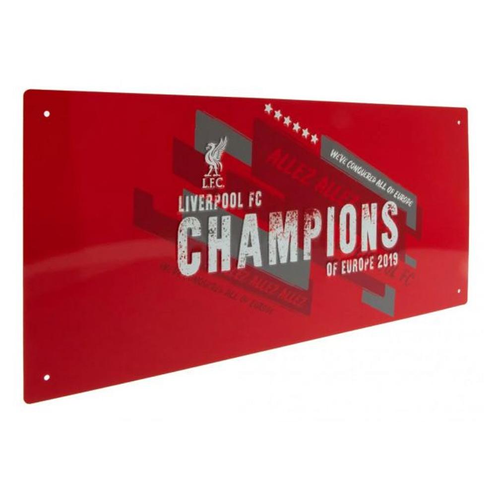 Liverpool FC Champions Of Europe Metal Street Sign