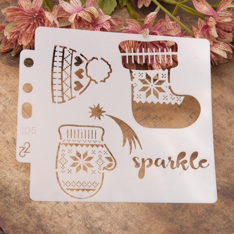 1Pc Spray Painting Template Pre Tracing Ruler Stencils for Painting DIY Wall Window Scrapbooking Book Decor