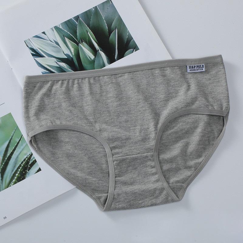 Candy Colored Underwear for Students Lingerie Breathable Briefs Waist Cute Girl Pure Knickers Cotton Solid Color Panties
