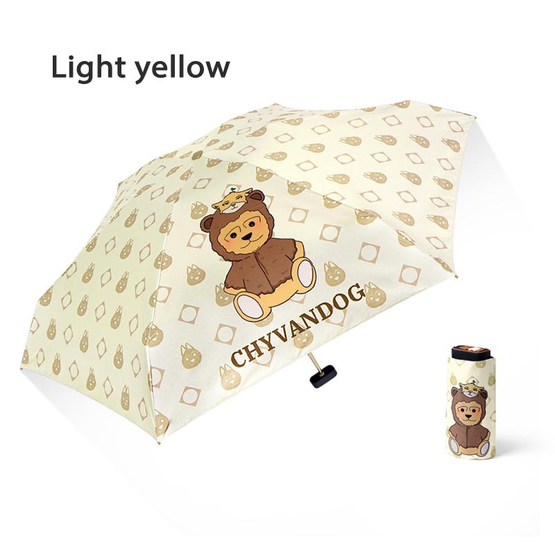 Summer Mini Folding Umbrella for Women Cartoon UV Protection Parasol Umbrella for Girls Sun Shade Cute Umbrella Foldable Pocket