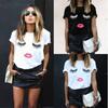 Trendy Women's Short Sleeve Graphic T-shirt With Black And White Print For Stylish Streetwear