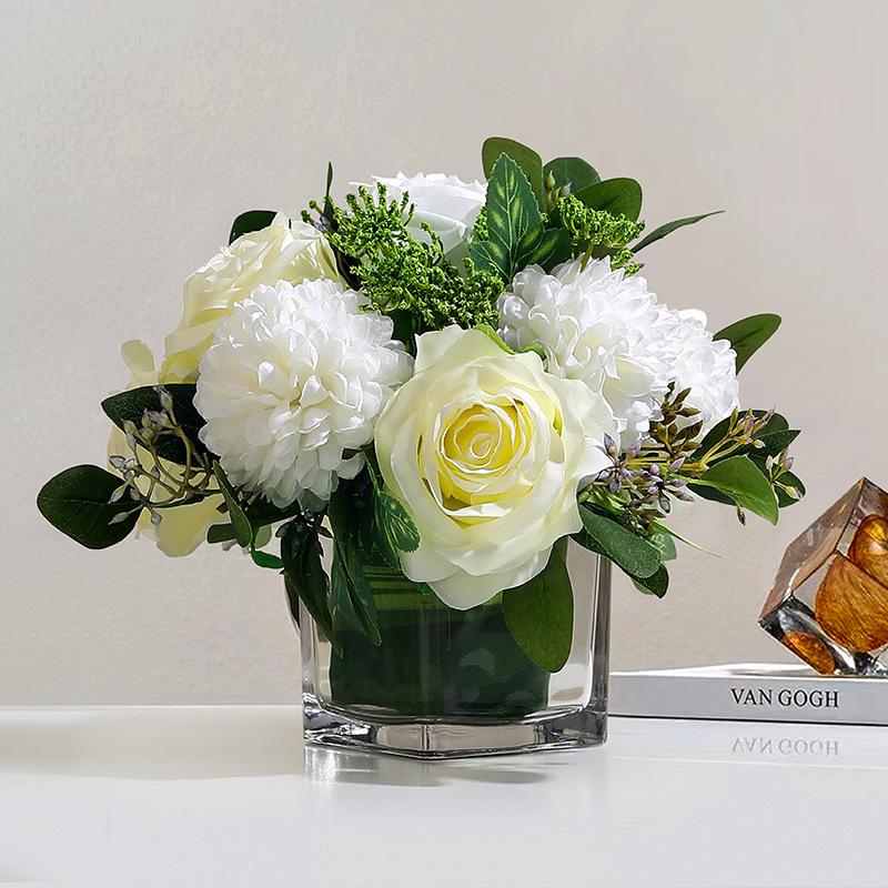 Premium High-end Fake Flower Simulation Potted Plant Business Decoration Ornaments Room Coffee Table Furniture Dining Table Scene Layout