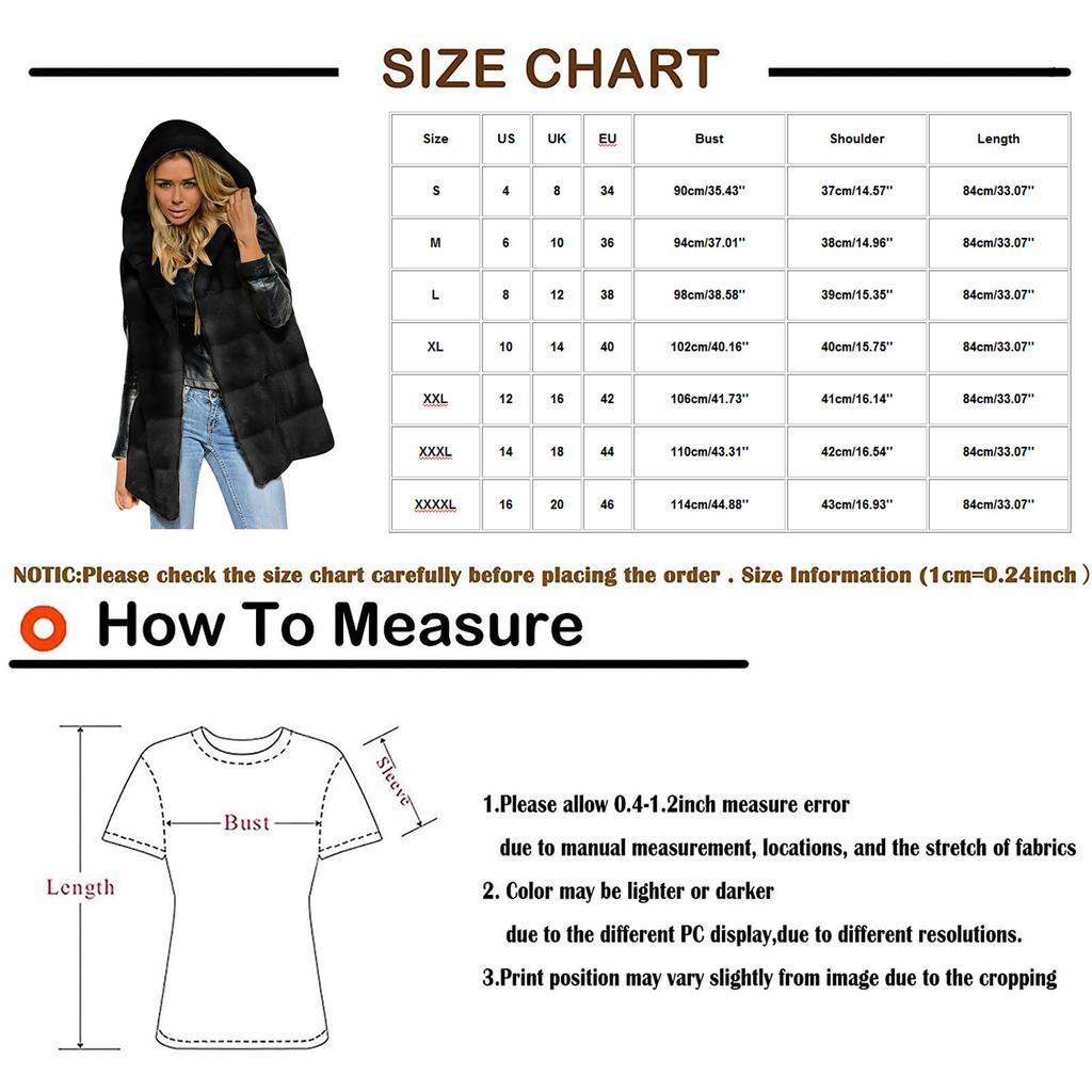 Women's Fashion Sleeveless Plush Waistcoat Faux- Hoodie Top Coat Outwear