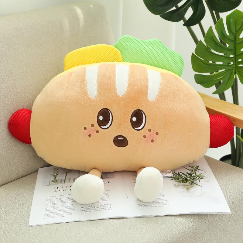 Creative Food Plush Toy: Burger, Fries, Popcorn, Chicken Leg, Pizza - Cute Sleeping Hug Pillow Doll