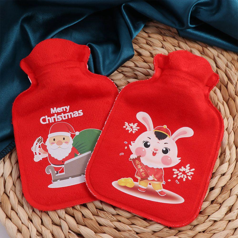 Leak-Proof Christmas Hot Water Bag Cartoon Hand Warmer Mini Hot Water Bottles  Keeping Warm
