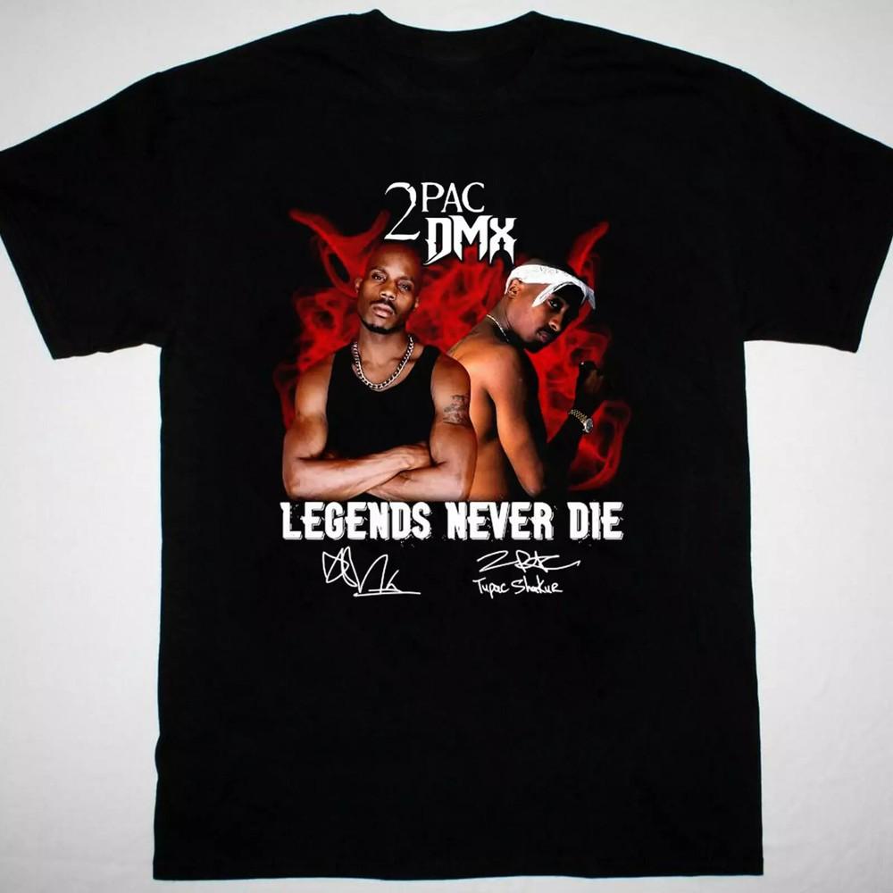 DMX Tupac legends never die Black T-shirt L3008_08 Unisex T-Shirt XXL