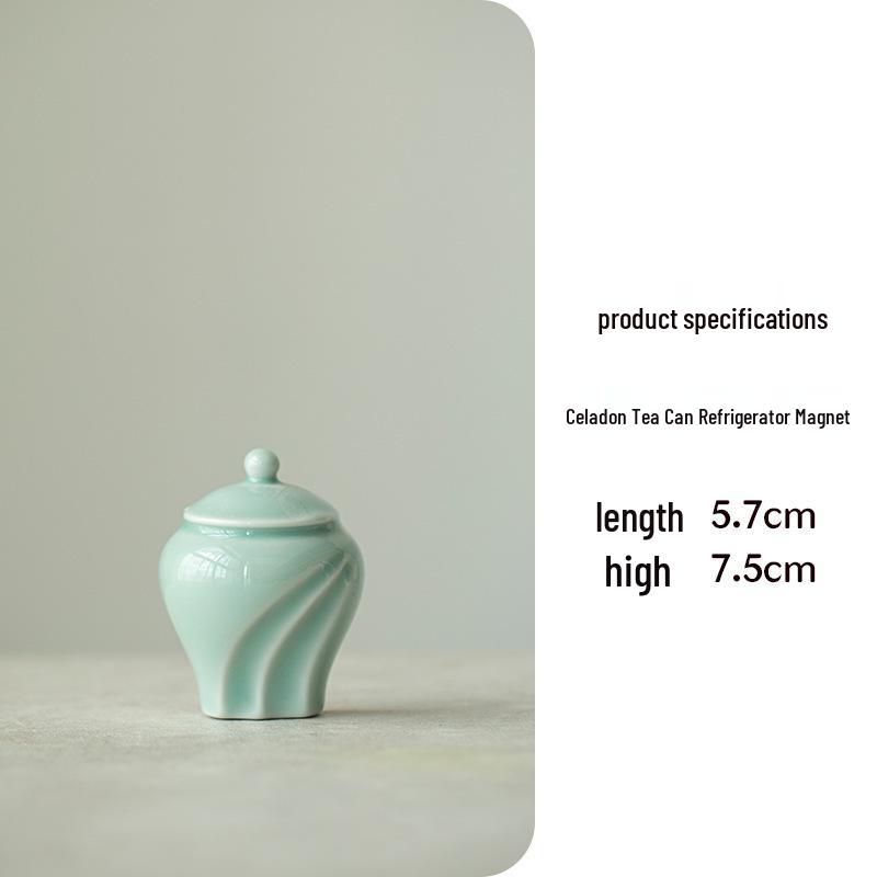 3D Ceramic Gaiwan Teapot Magnet - Creative Tea Ceremony Souvenir