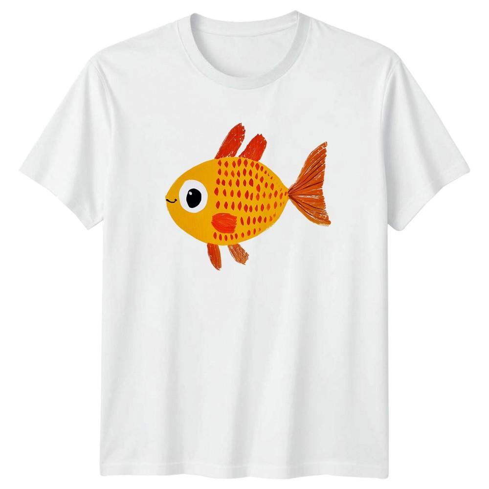 Cute Goldfish TShirt Ocean Life Kids Birthday Gift For Him And Her S