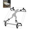 Adjustable Under Bed BDSM Restraint System with 4 Wrist Ankle Cuffs Couples Bondage Bed Strap Kit