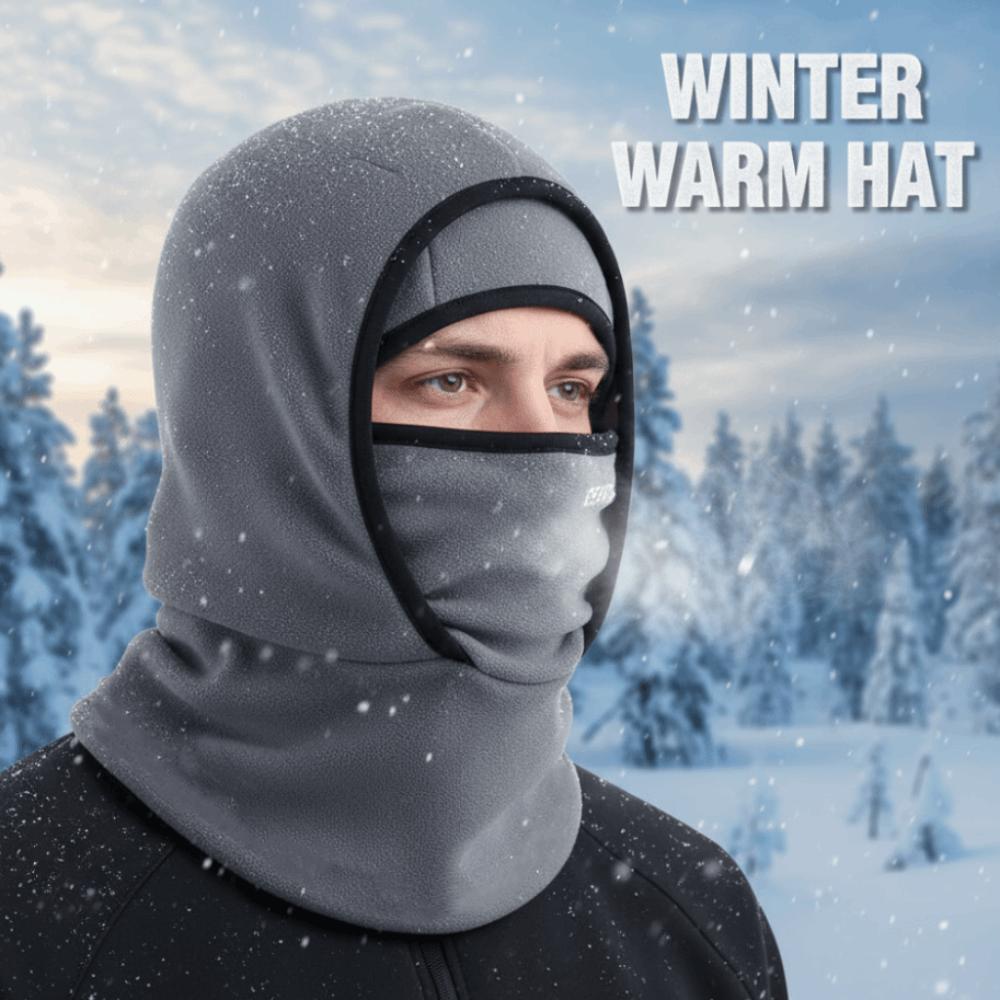 Neck Protection Balaclava Cycling Cap Double Layer Ski Windproof Cap Warm Hat Mask  Women Men