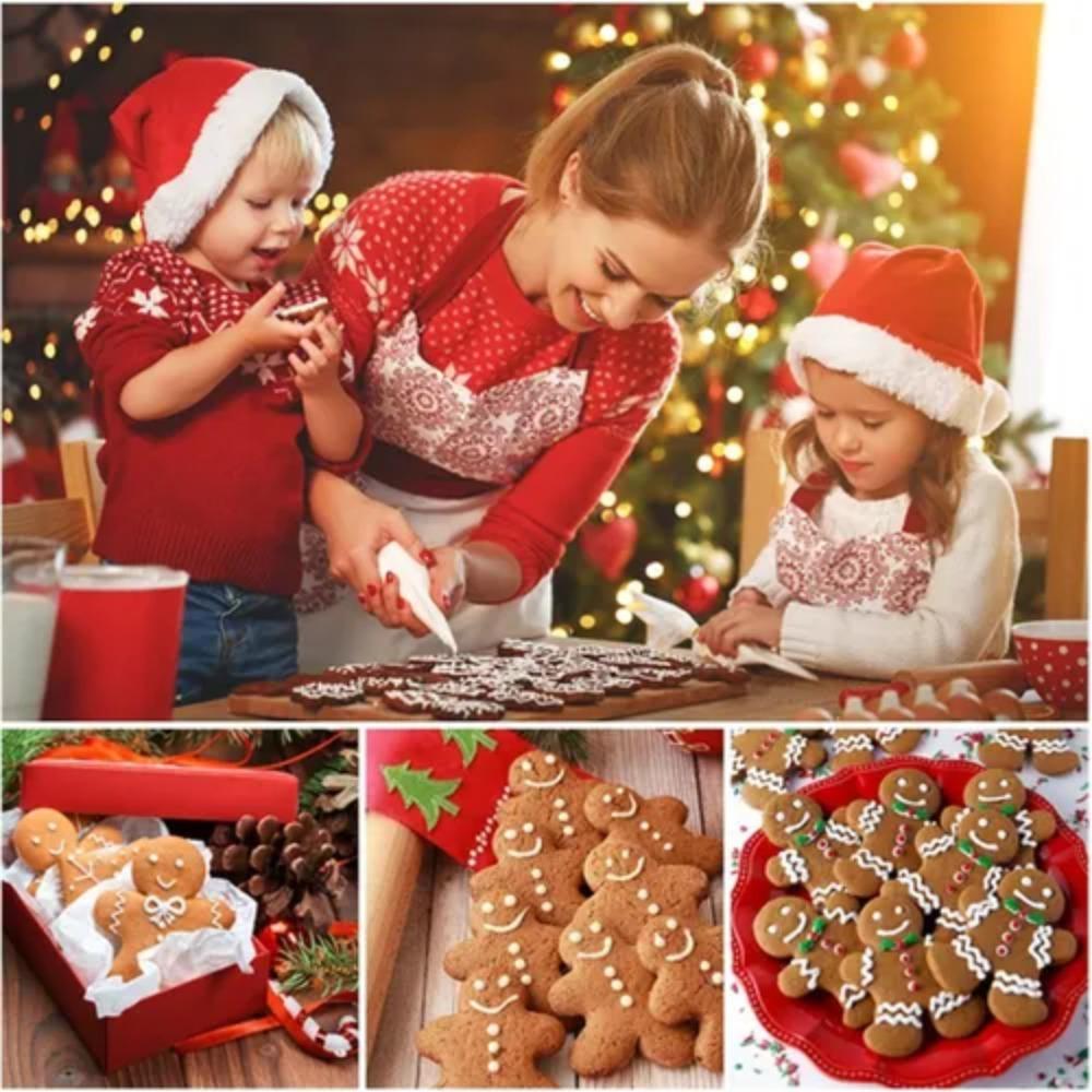 Xmas Theme Biscuit Mould Santa Claus Cake Moulds Christmas Stainless Steel Cookie Cutters  DIY