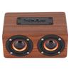 Wireless Bluetooth Speaker Retro Subwoofer Portable Computer Speakers with Mic for Desktop Computer TVMahogany Grain