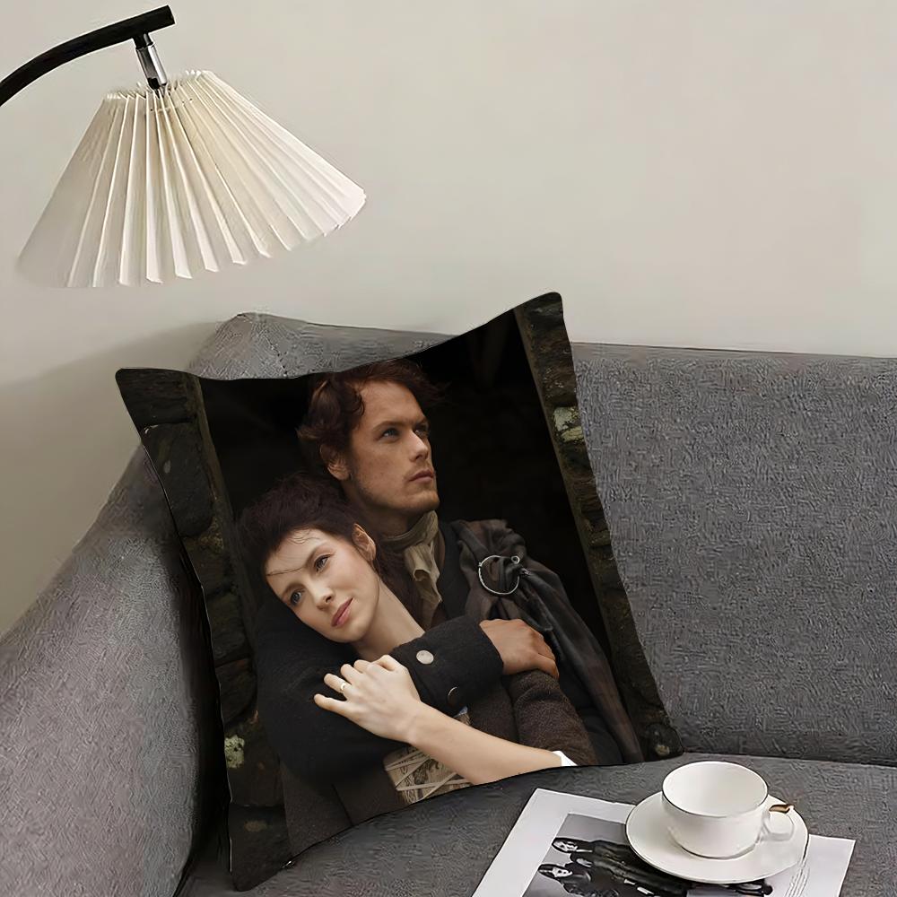 O-Outlander Movie Cushion Cover Pillowcase Ultra Soft Skin Friendly Fabric Cloud Like Comfort & Concealed Zipper
