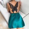 Halter Nightgown Sexy Backless Nightgown Women Simulation Silk Casual Breathable Halter Skirt