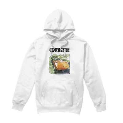 Chevrolet Unisex Adult Corvette Poster Vintage Hoodie