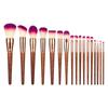 Amazon 17 Log Makeup Brushes Soft Fiber Hair Loose Powder Brushes Eyeshadow Brushes Professional Makeup Tools