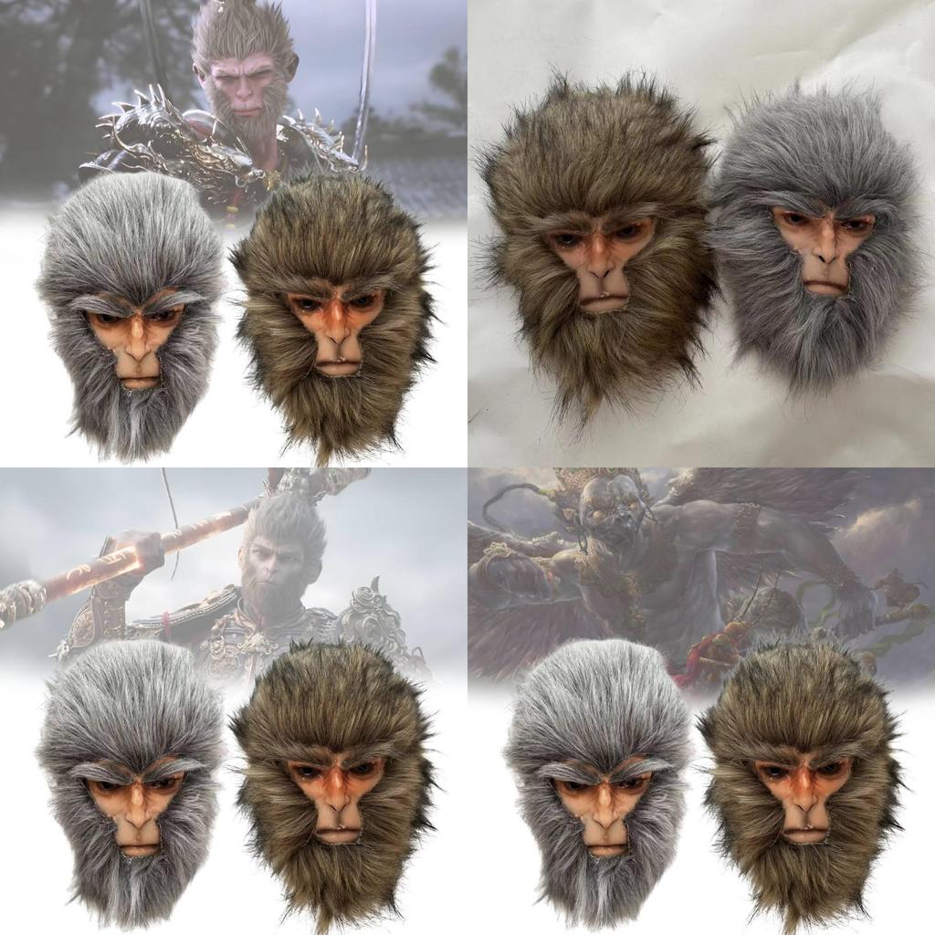 Exquisite Black Myth Wukong Mask For Halloween Cosplay Stunning Sun Wukong Costume Accessory
