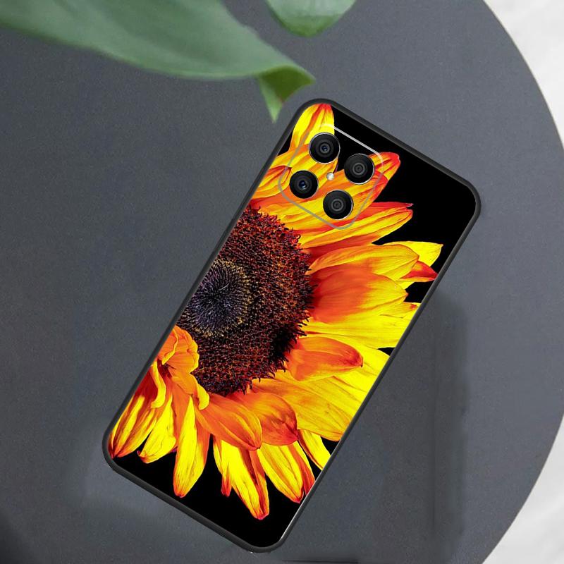 Sunny Sunflower Case For Honor Magic 7 Lite 5 6 8 Cover For Honor 200 400 Pro 90 70 50 X8a X8b X9a X9b X9c