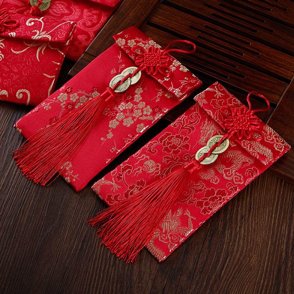 Party Gift Best Wishes Wedding Birthday Chinese Wedding Red Packets Money Bags Red Envelope HongBao