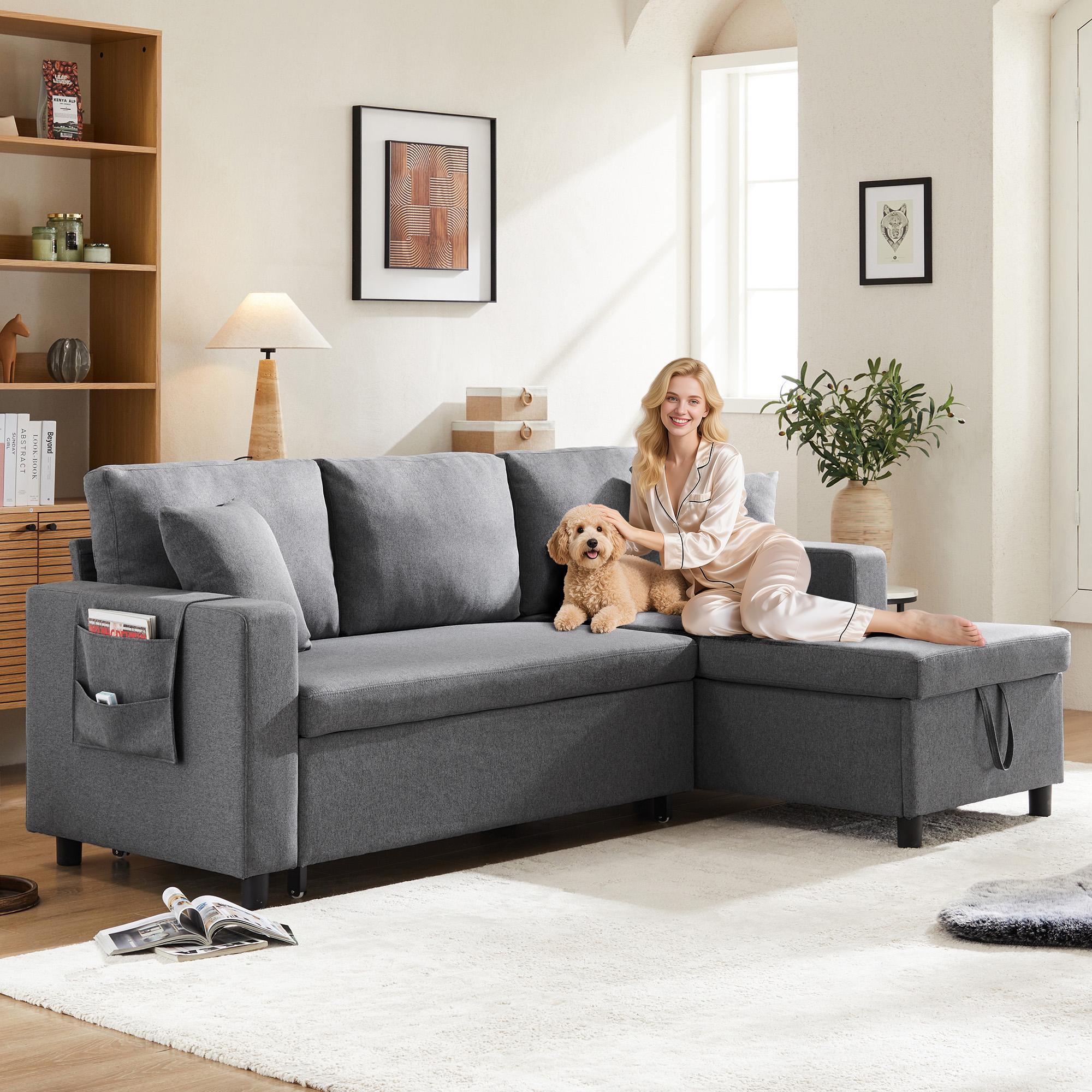 Sleeper Sofa, L-Shaped Sofa, Chaise Longue