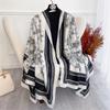 2025 Cotton Linen Scarf Women Spring Maple Leaf Pattern Warm Scarves Pashmina Hijabs Scarves Shawls Wraps Foulard Headband