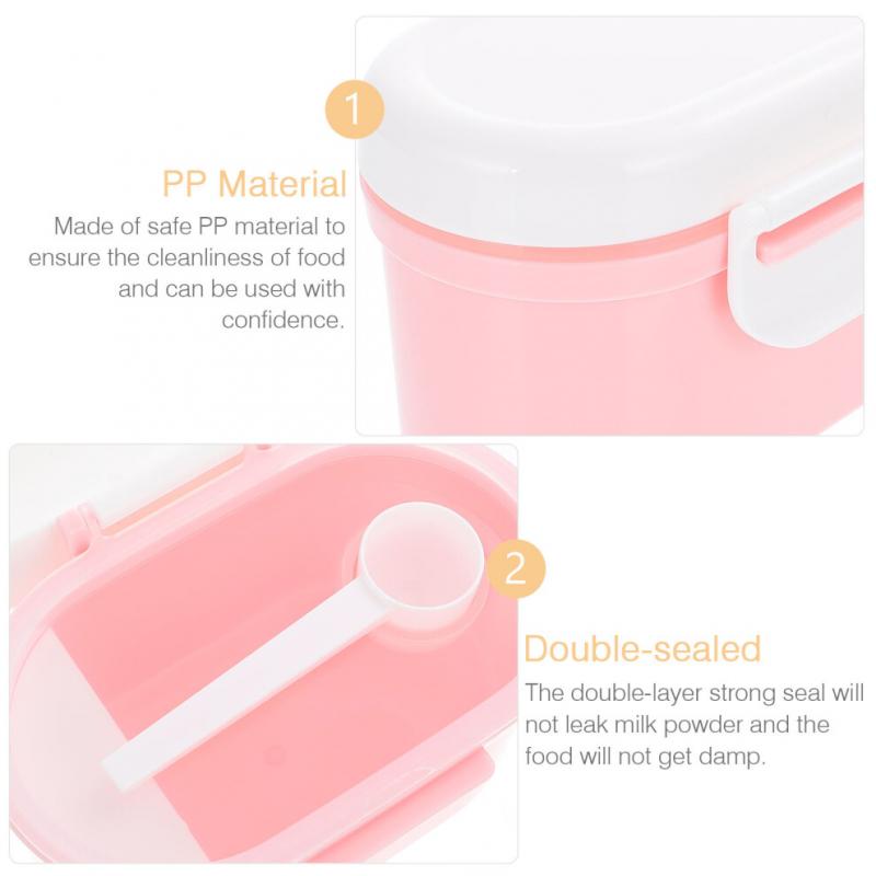Milk Powder Travel Container Pink Pp 1pcs