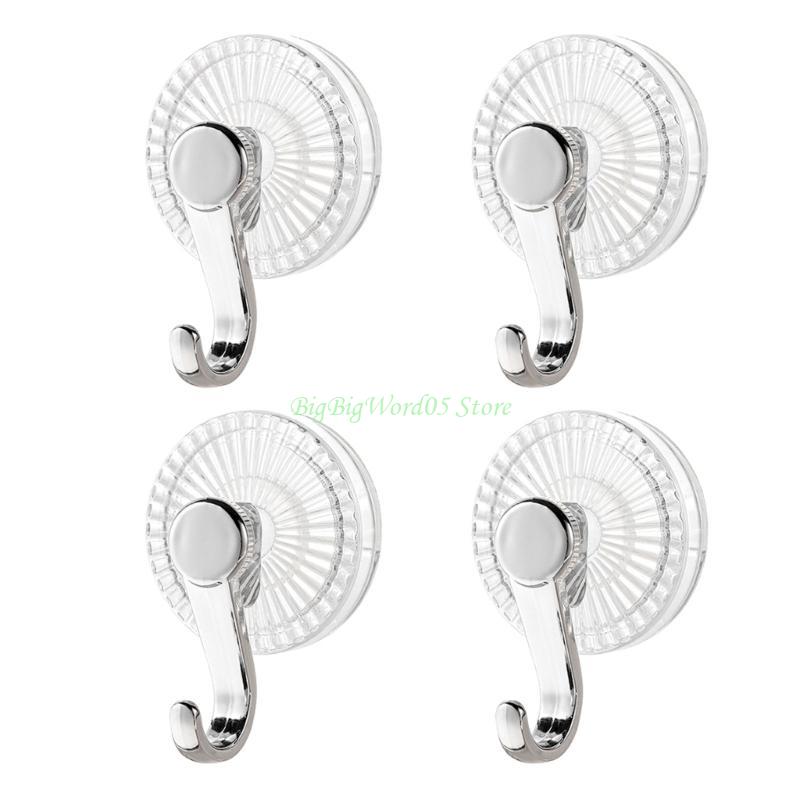 24TE No Residues Suction Cup Hooks Practical Waterproof Wall Mounts For Bathroom Kitchen Towel Robe Hanging Solution