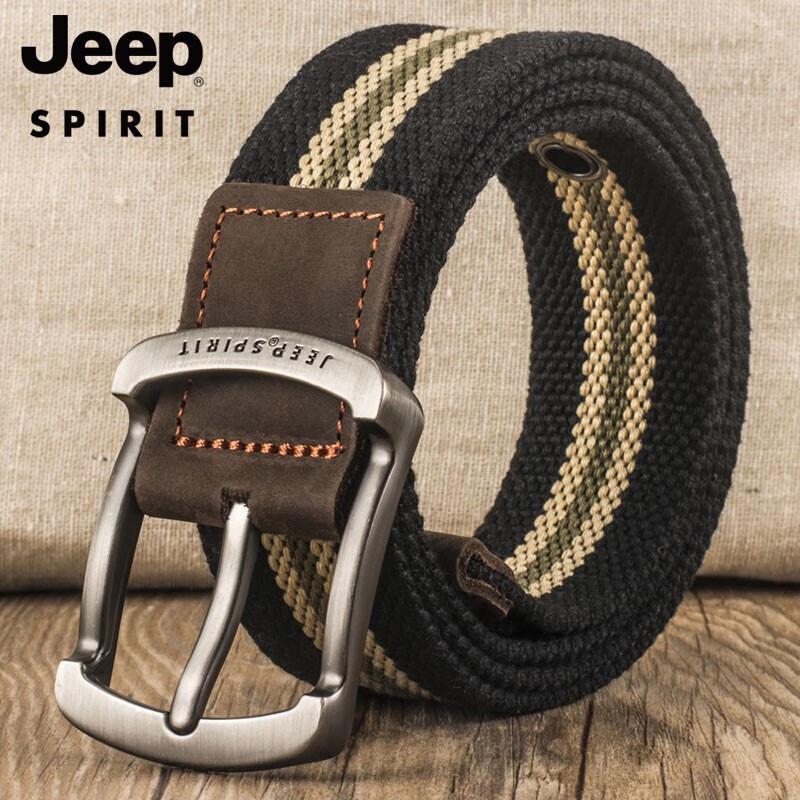 JEEP SPIRIT Herren Mode Canvas Gürtel