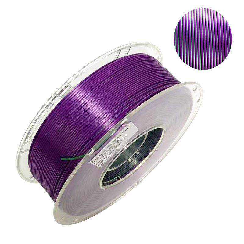 PLA Silk Dual-Color Tri-Color 1.75mm Filament for FDM 3D Printers