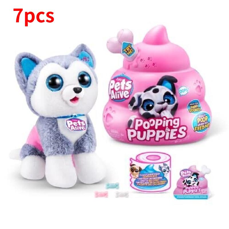 

Zuru Щенки Какающий Хаски Собака Щенок Плюшевая Игрушка Меняющий Распаковка Электронная Игрушка