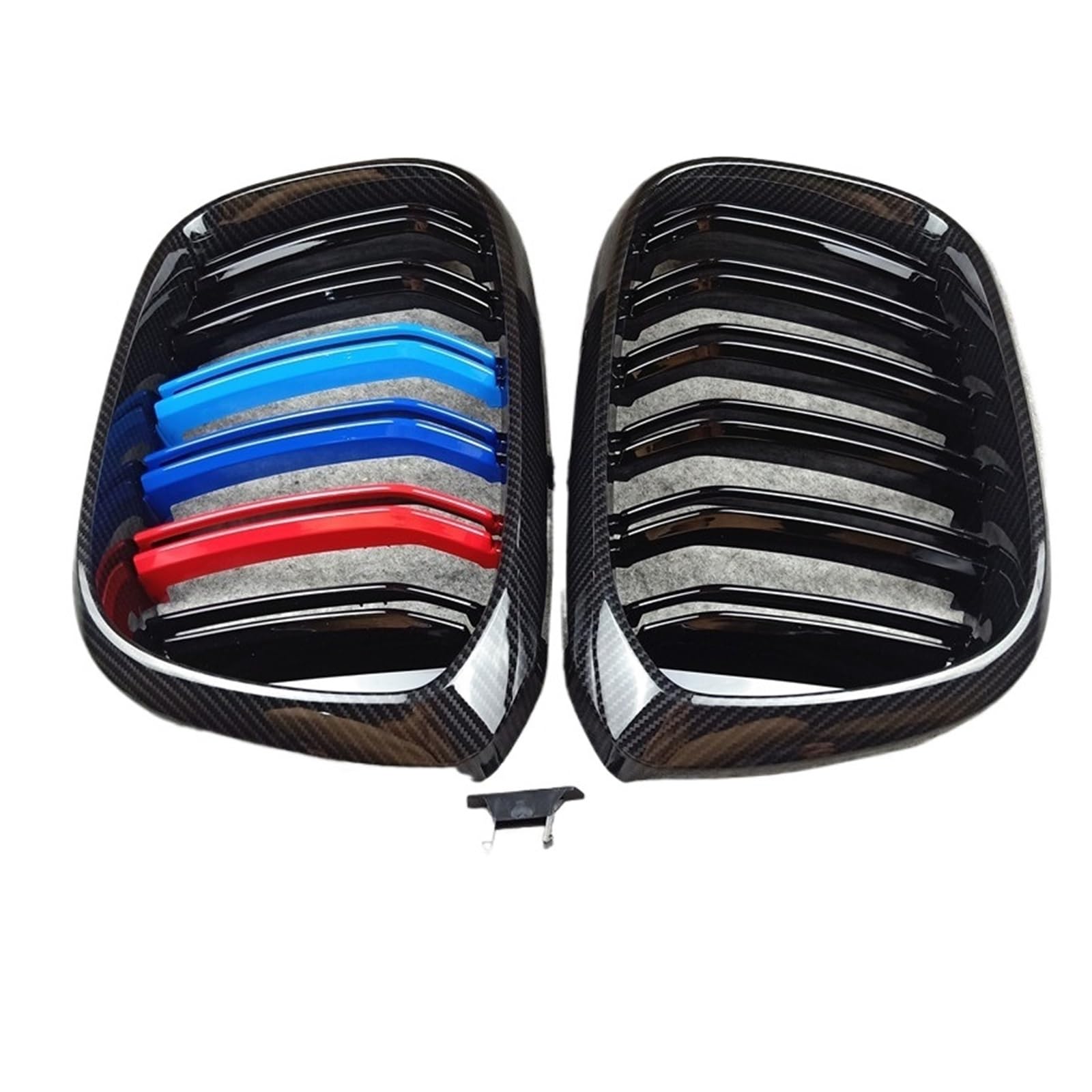 

Углепластиковая решетка радиатора M-стиля, совместимая с BMW F20 F22 E46 One size