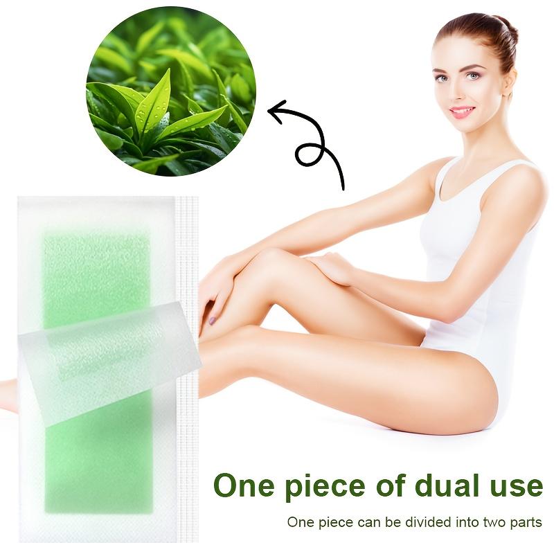 Bienenwachs Enthaarungswachs Papier für Männer, Einweg Wachsstreifen für Ganzen Körper, Achseln, Beine Intimbereich