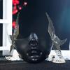 Halloween Mask with Wing Half Face Mask Mechanical Mask For Women Men Halloween Masquerade Halloween Cosplay Accessories