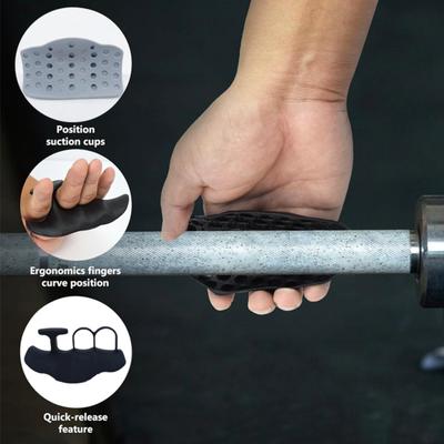 1 Çift Kaymaz Antrenman Tutacakları Erkek Kadın El Avuç İçi Koruma Ağırlık Kaldırma Dambıl Deadlift Pull-Up Tutacakları Spor Salonu Antrenman Egzersizi Parmaksız