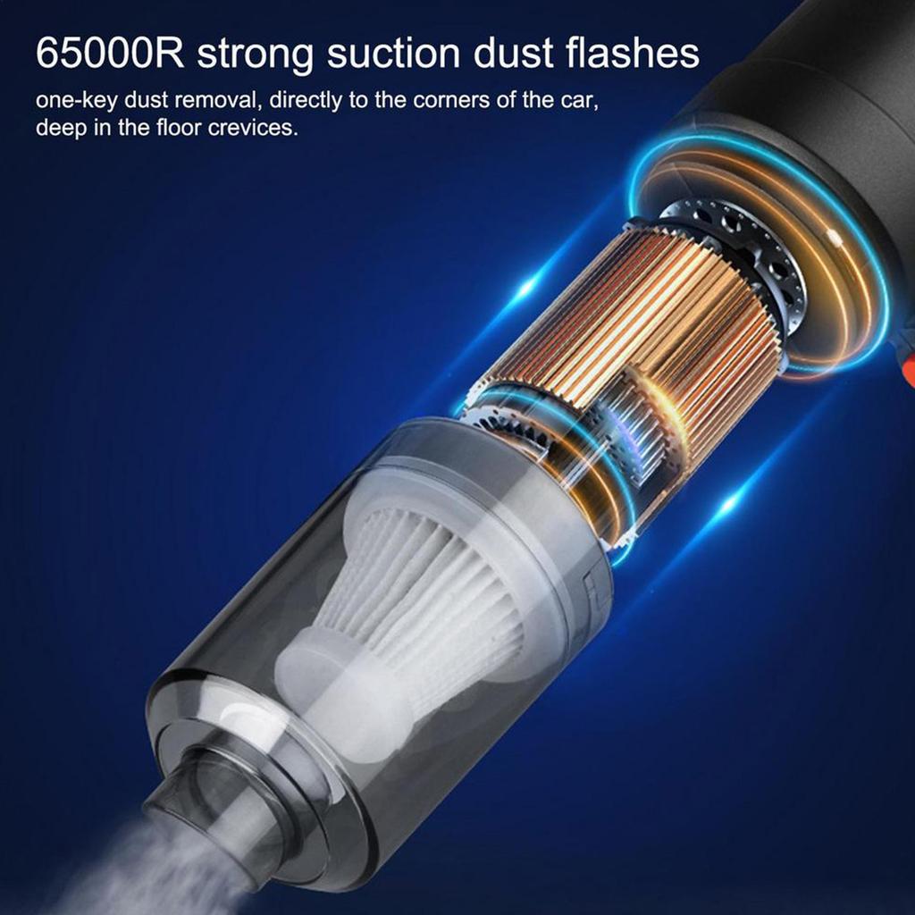 Household Appliances Vacuum Cleaner Dry Wet Cleaning Tool 5500Pa 120W USB Charge Handheld Portable Trash Garbage Remover