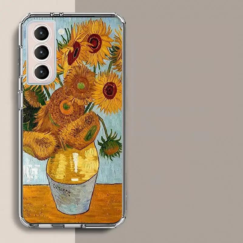 

Van Gogh Oil Painting Phone Case For Samsung S25+ Edge Galaxy S24 FE S23 Ultra Capa Shell S22+ S21 Plus S20 FE Cover Silicone So Samsung S25