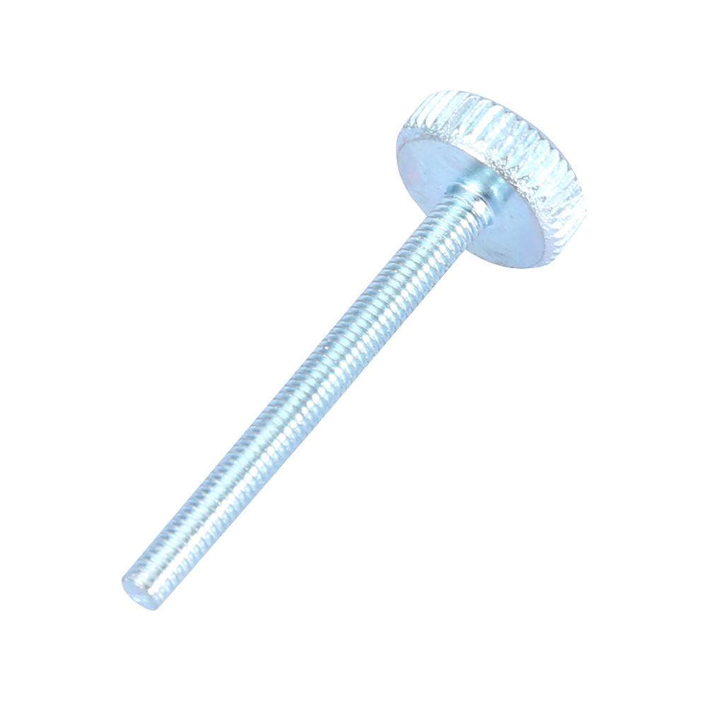5pcs M3 Zinc Plated Carbon Steel Flat Knurled Head Bolts Thumb Screws (M3*30)