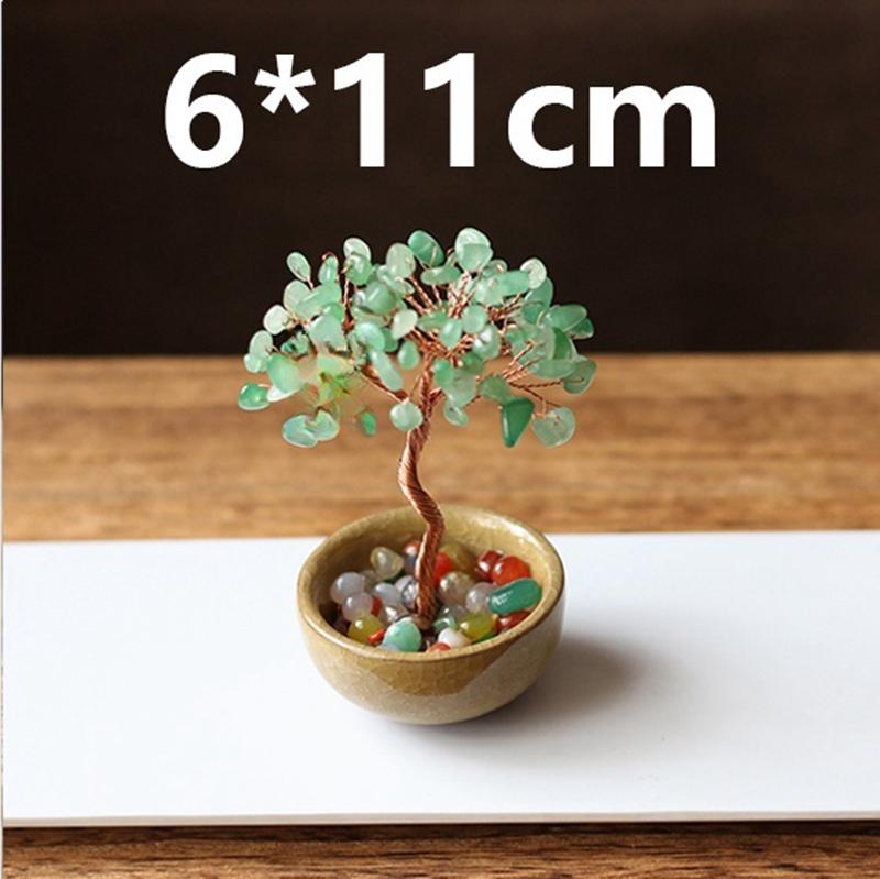Kristallbaum für Hausdeko Geld Bonsai Baum Reiki Feng Shui Ornamente für Positive Energie Spirituelle Geschenke