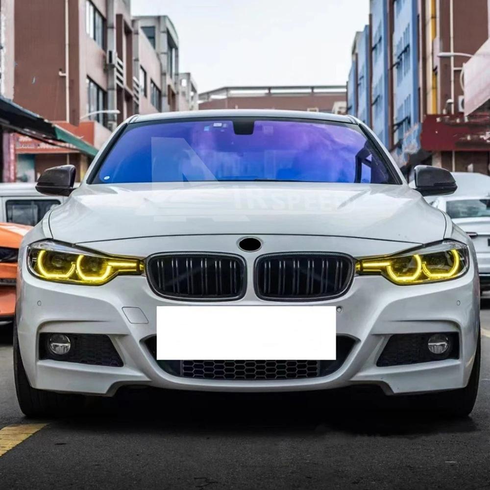BMW 3 Series F30 F31 2016-2019 DRL LED Angel Eyes Daytime Running Light - Yellow