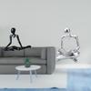 Creative Abstract Thinker Statue Decorative Figurine Sculpture Ornament for Entrance Bedroom Living