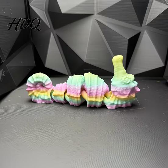 Seahorse Decor 3D Printed Decoration Articulated Figurine with Movable Joints Bendable Figure