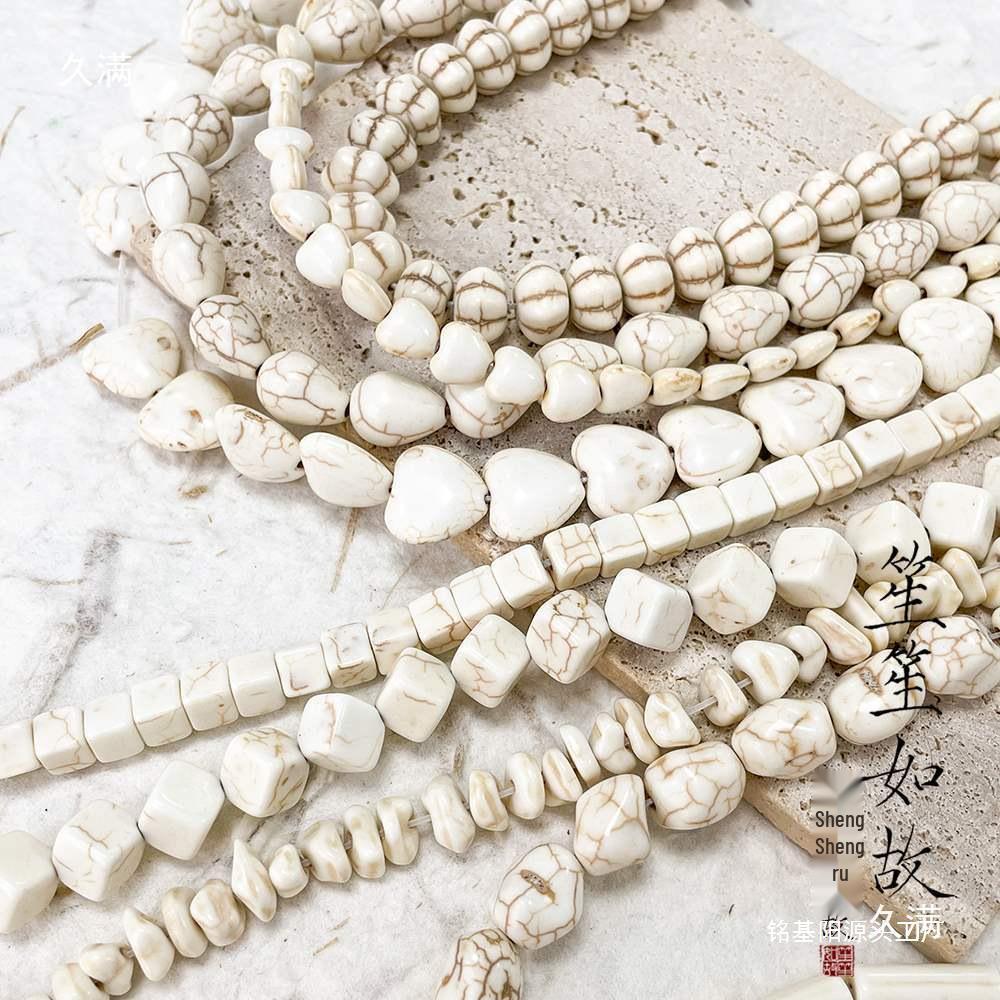 Versatile White & Turquoise Spacer Beads for DIY Jewelry Making - Bracelets, Necklaces, Accessories