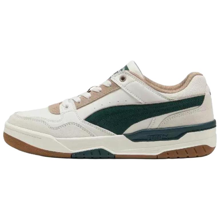 Puma Rebound Casual Series Mote Komfortable Slitesterke Lavsko Unisex Sneakers Hvit Grønn 400214-09