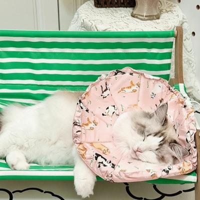 Adjustable Cat Elizabethan Collar Cartoon Pattern Anti Biting Anti-licking Collar Breathable Waterproof Cat Neck Cone