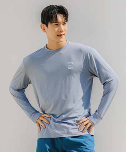 Tyubeuteuli Fingerhole Loose Fit Long Sleeve Rash Guard A704 Blooming Wash