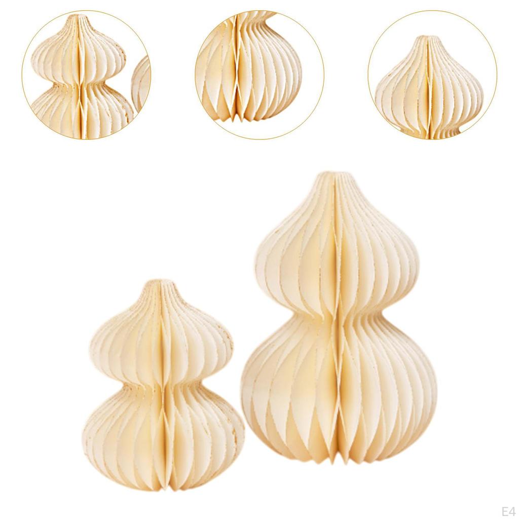 2 Pieces Gourd Honeycomb Centerpieces for Spring Festival