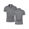 European Men's Summer Mesh Breathable Short Sleeve Polo Shirt - Slim Fit Casual T-Shirt