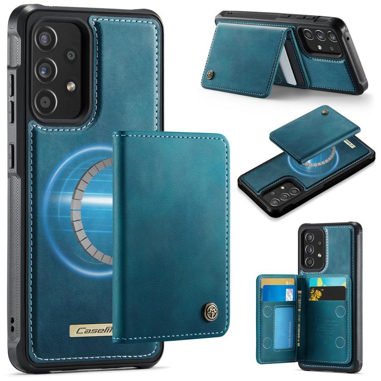 CaseMe Me80 Magnetic RFID Wallet Phone Case For Samsung Galaxy S24 FE 5G, Detachable Multi Card Slot Kickstand Anti-Theft Cover