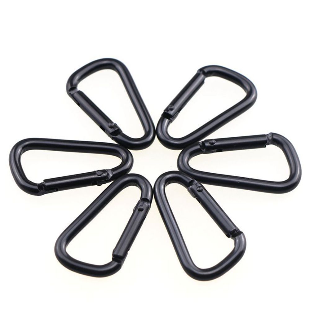 Kettle 10pcs Key ring Backpack Aluminum Zinc Zinc Alloy D-Shaped Carabiner Keychain Hook Hanging Buckle